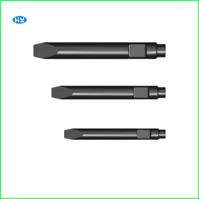 Cross Cut Excavator Hydraulic Breaker Chisels 175mm 55 Hardness Rods